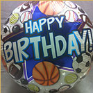 Happy Birthday Sports Balloon