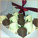White and Dark Chocolate Dipped Strawberries